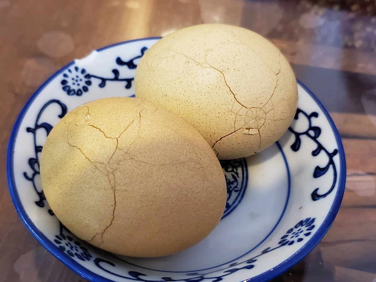 Tea Flavored Boiled Egg 茶叶蛋, Calan Beef Noodle(Halal)
